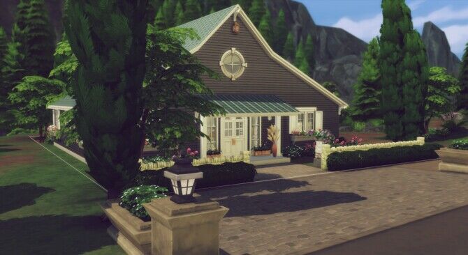 Modernised Cottage Sims 4 CC