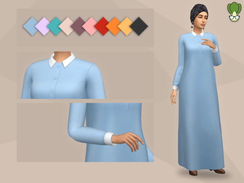 Modest Wear – Abaya #7 Sims 4 CC