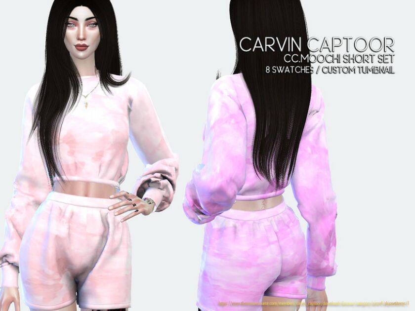 Moochi Short SET Sims 4 CC