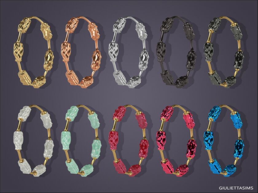 sims 4 cc morel hoop earrings by feyona 2