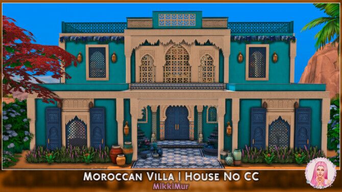 Moroccan Villa Sims 4 CC