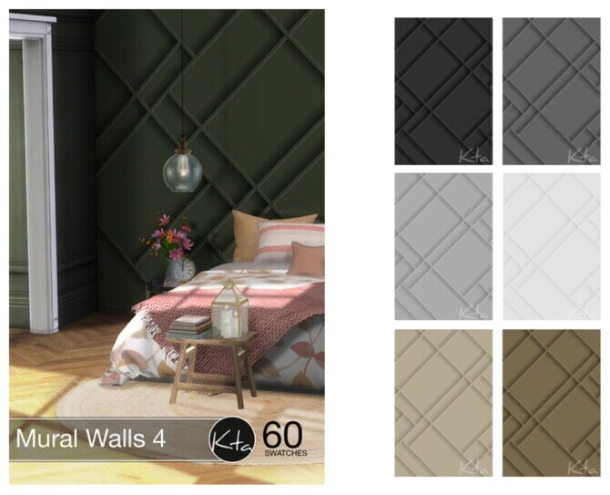 Mural Walls 4 Sims 4 CC