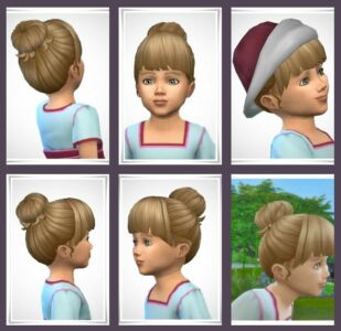 Nadine Toddler Hair Sims 4 CC