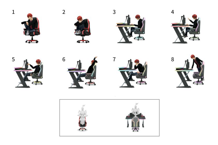 [Nagall]_Solo Poses_04_Desk&Chair Sims 4 CC