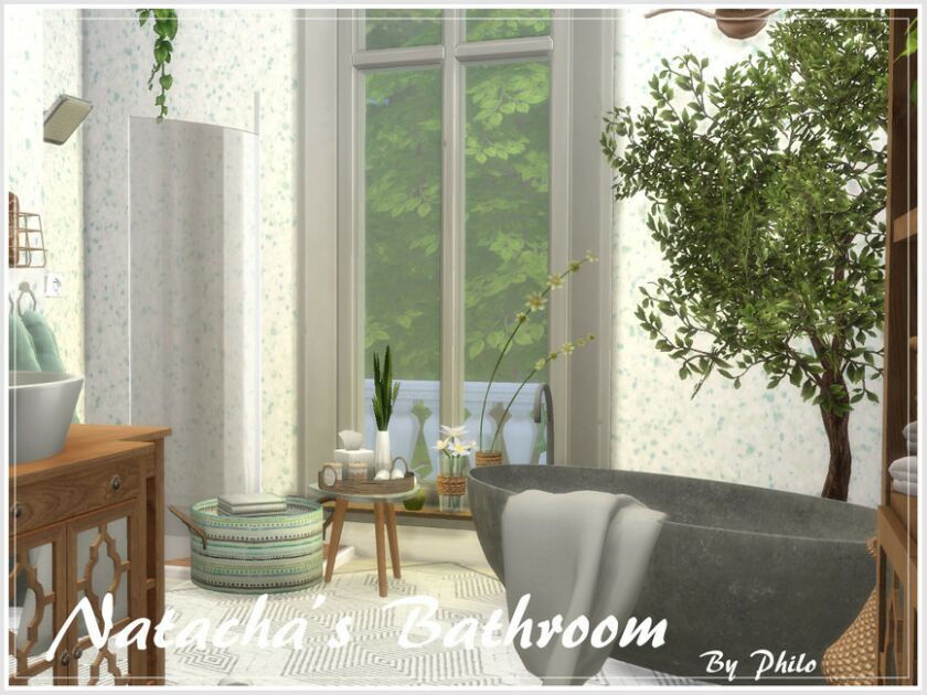 Natacha’S Bathroom By Philo Sims 4 CC