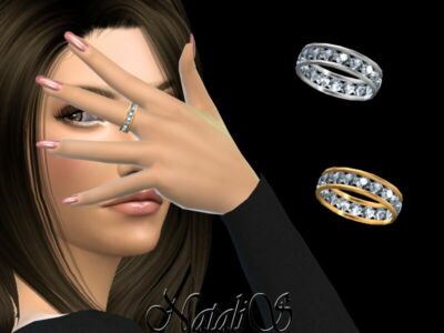 Natalis_18 Gems Eternity Ring By Natalis Sims 4 CC