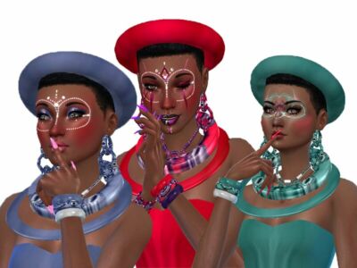 Ndebele Left Wrist Bracelet By Trudieopp Sims 4 CC