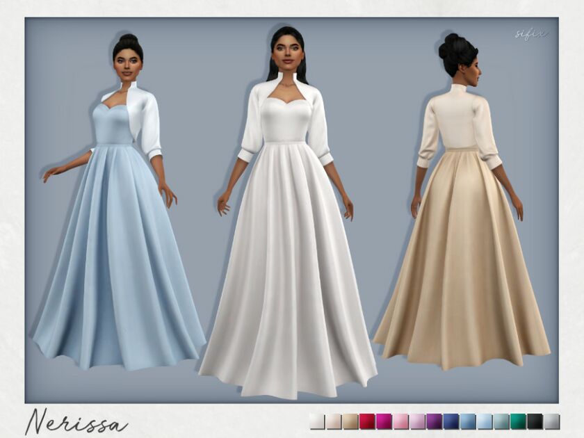 Nerissa Dress By Sifix Sims 4 CC