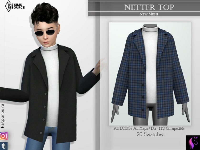 Netter TOP By Katpurpura Sims 4 CC