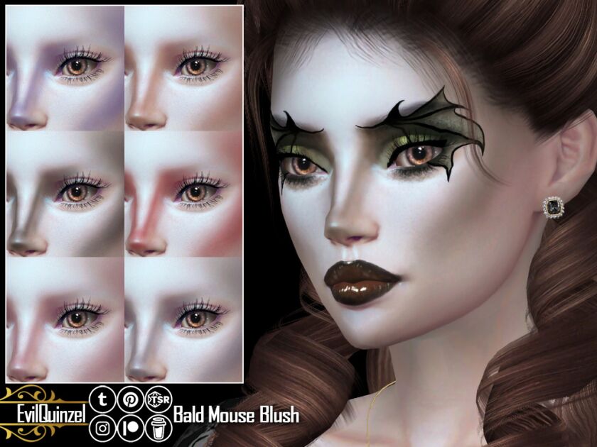 sims 4 cc new makeup look i choose bald mouse for name 2