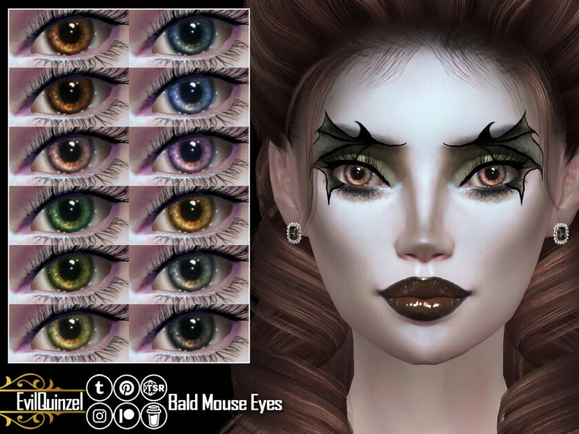 sims 4 cc new makeup look i choose bald mouse for name 4