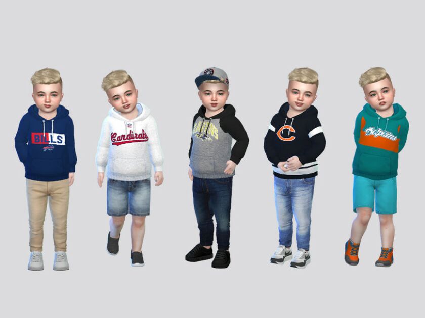 NFL Hoodies I Toddler By Mclaynesims Sims 4 CC