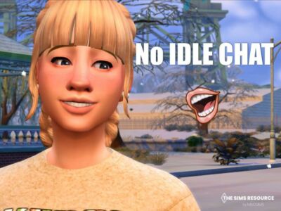 NO Idle Chat By Msqsims Sims 4 CC