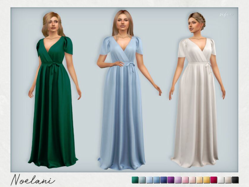 Noelani Dress By Sifix Sims 4 CC