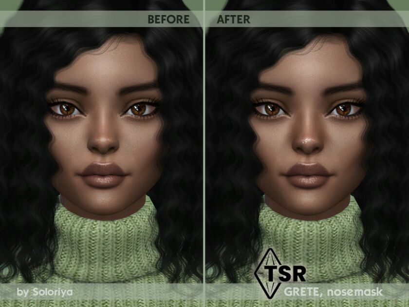 sims 4 cc nosemask grete by soloriya 2