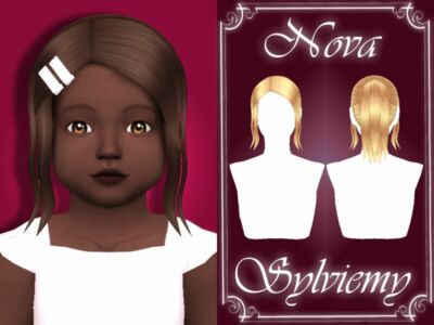 Nova Hairstyle SET (Toddler) By Sylviemy Sims 4 CC