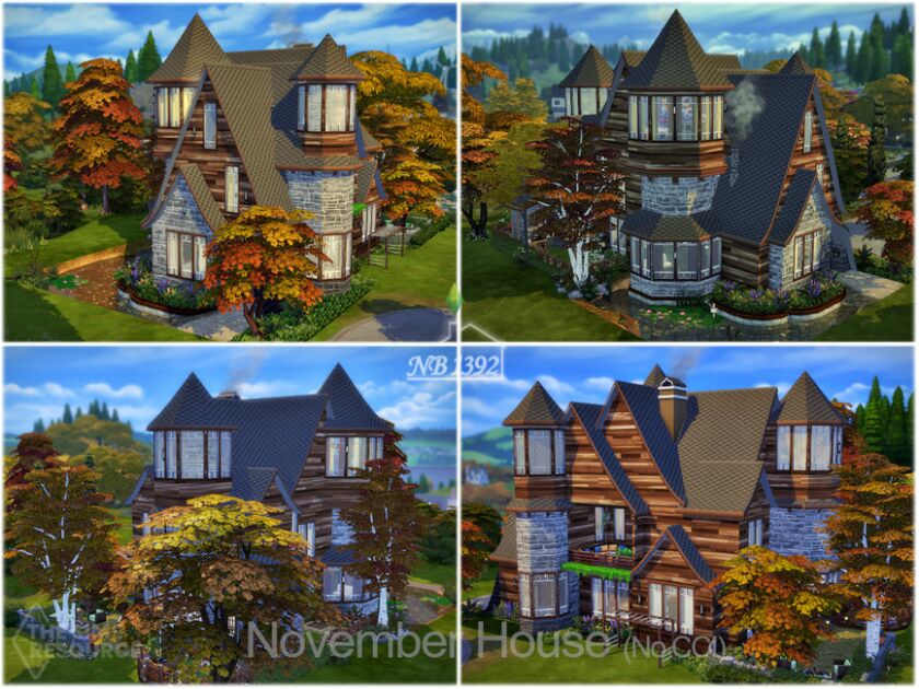 sims 4 cc november house no cc by nobody1392 2