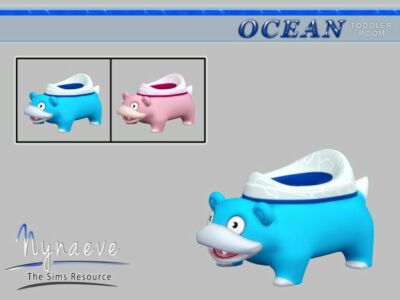 Ocean Toddlers Potty Sims 4 CC