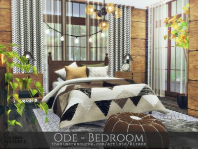 ODE – Bedroom – TSR CC Only By Rirann Sims 4 CC