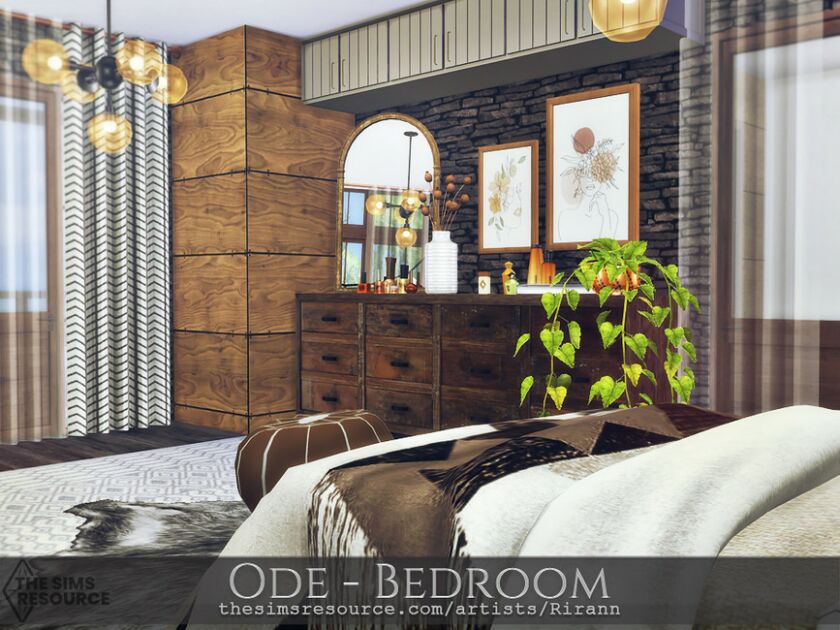 sims 4 cc ode bedroom tsr cc only by rirann 4