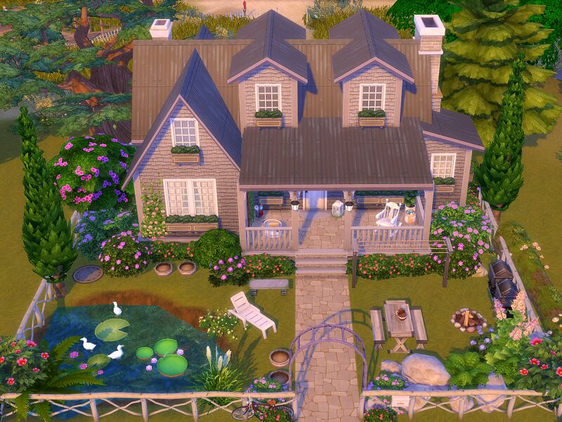 sims 4 cc off the grid cottage no cc by flubs79 2