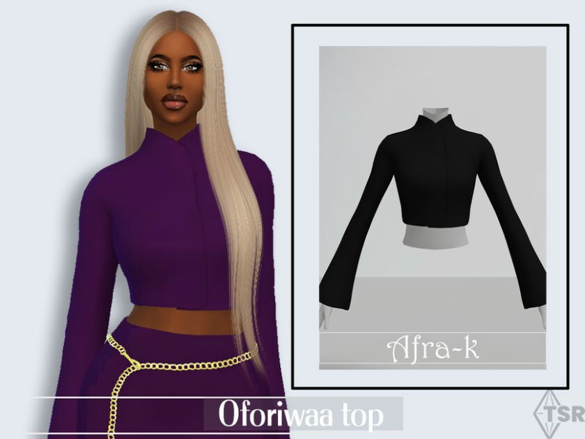 Oforiwaa TOP By Akaysims Sims 4 CC