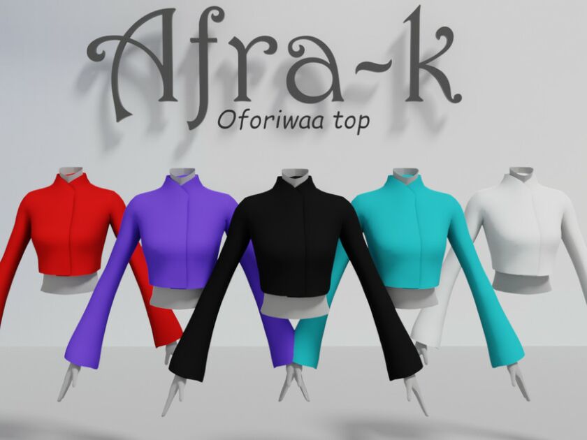 sims 4 cc oforiwaa top by akaysims 2