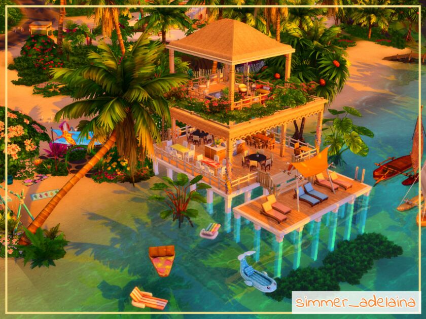 sims 4 cc ohanali beach 4