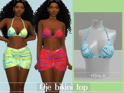 OJE Bikini TOP By Akaysims Sims 4 CC