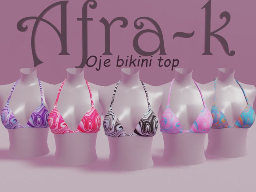 sims 4 cc oje bikini top by akaysims 2