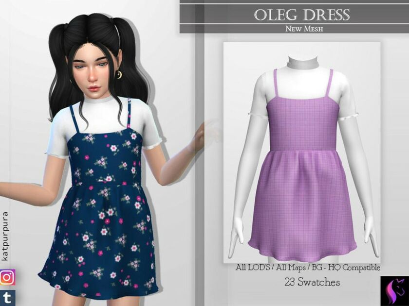 Oleg Dress By Katpurpura Sims 4 CC