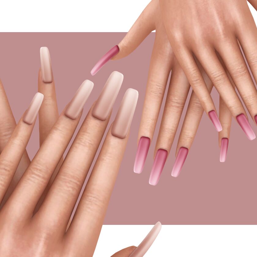 Ombre Nails Sims 4 CC