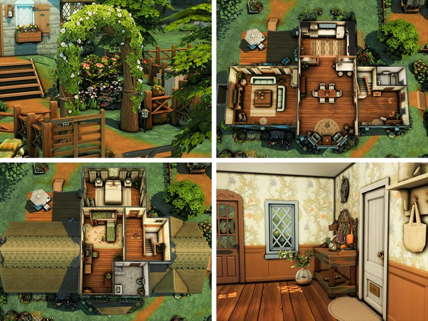 sims 4 cc orchard cottage by xogerardine 3