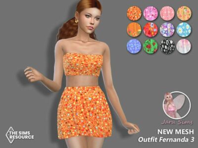 Outfit Fernanda 3 – NEW Mesh Sims 4 CC