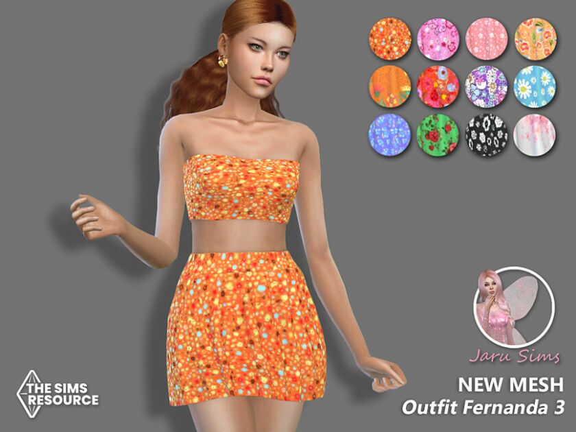 Outfit Fernanda 3 – NEW Mesh Sims 4 CC