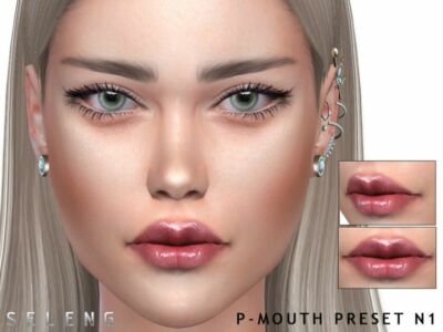 P-Mouth Preset N1 Sims 4 CC