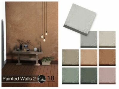 Painted Walls 2 Sims 4 CC