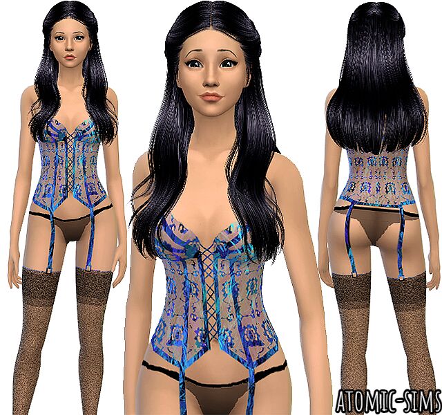 Pandorasims Ames Blue Sparkle Conversion Sims 4 CC