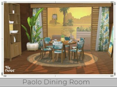 Paolo Dining Room By Chicklet Sims 4 CC