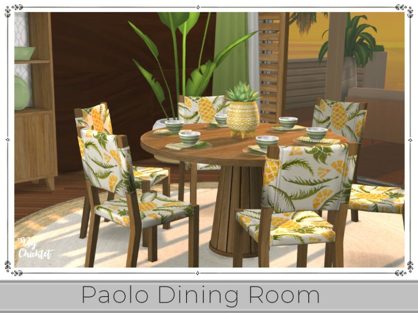 sims 4 cc paolo dining room by chicklet 2