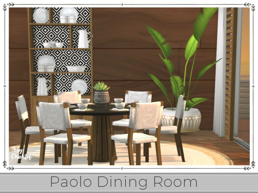 sims 4 cc paolo dining room by chicklet 3