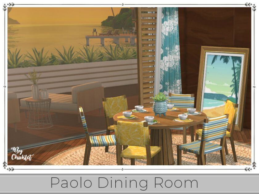 sims 4 cc paolo dining room by chicklet 4