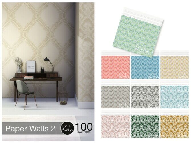 Paper Walls 2 Sims 4 CC