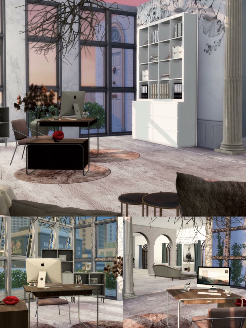 sims 4 cc parisian loft apartment by mrsbarbiex3 4