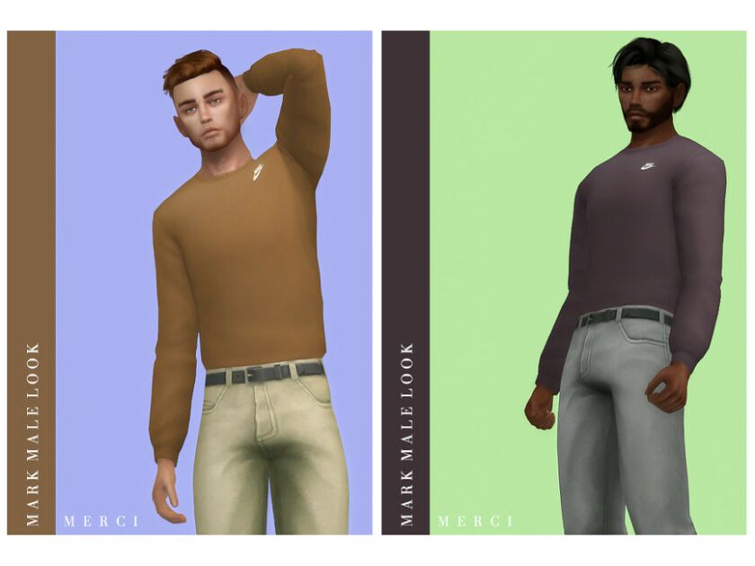 Patreon – Mark Sweater By ‘-Merci-‘ Sims 4 CC