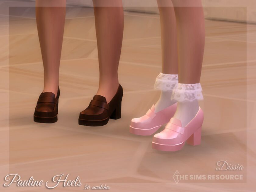 Pauline Heels By Dissia Sims 4 CC