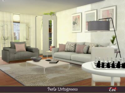 Perla Livingroom Sims 4 CC