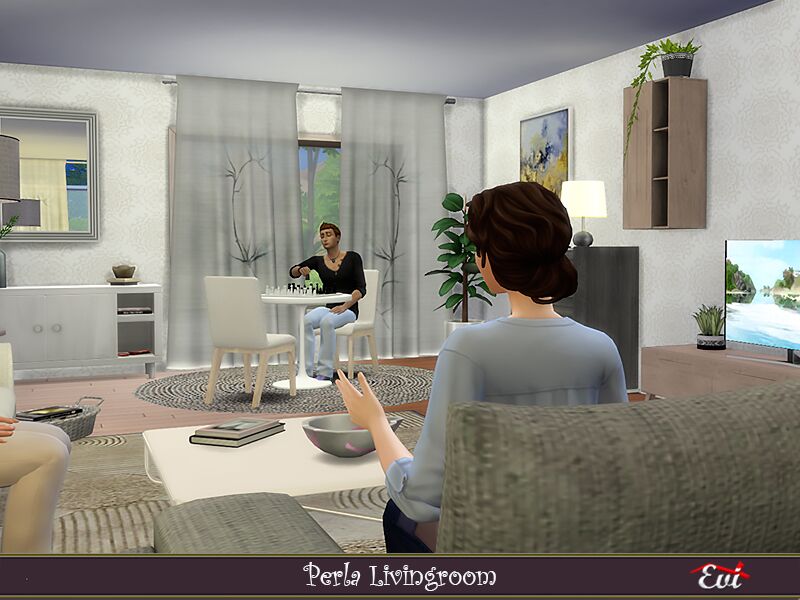 sims 4 cc perla livingroom by evi 7