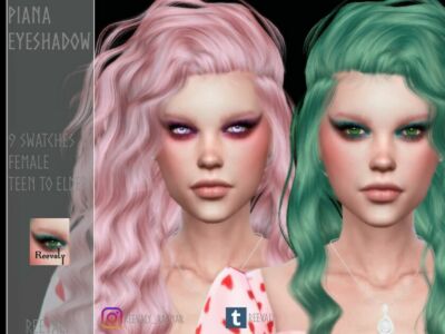 Piana Eyeshadow By Reevaly Sims 4 CC