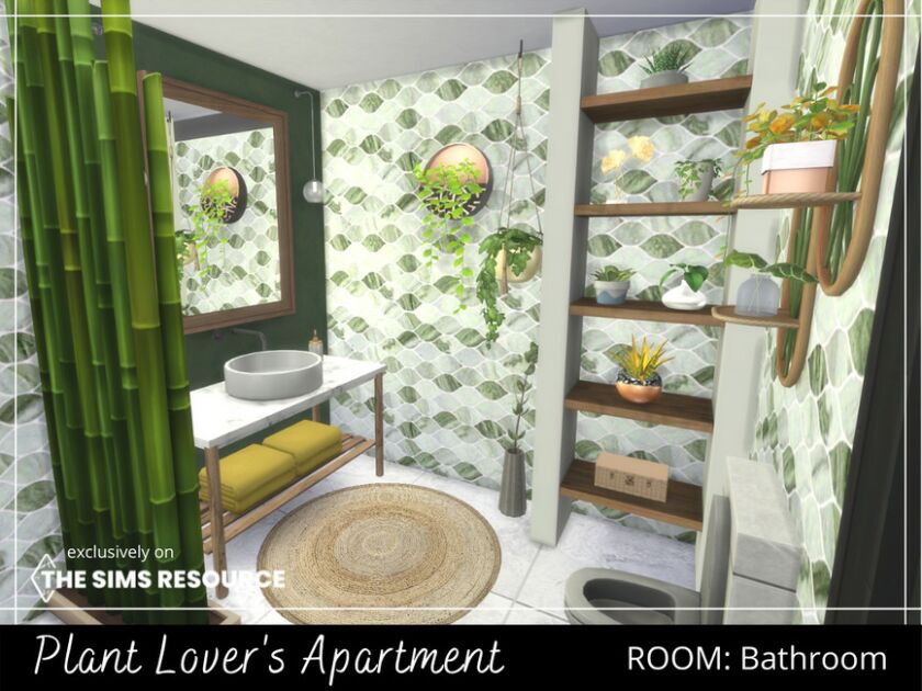 Plant Lover’s Apartment – Bathroom Sims 4 CC